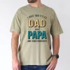 Dad-Papa-Bold-4.webp Dad & Papa Bold Letter Print with Stars T-Shirt, The Best Father's Day Gift