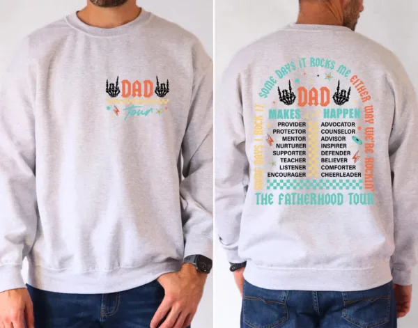 Dad Tour Sweatshirt, Fatherhood, Some Days I Rock It Sweater, Fathers Day Gift, Defender Dad Sweatshirt, Gift For Dad
