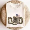 Dad-Veteran-Shirt-2.jpg Dad Veteran T-Shirt, Patriotic Gift for Dad Memorial Day, Veterans Day Gift Military Dad USA Flag Shirt, Gift for Him Gift for Veteran