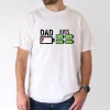 Dad of Four Low Battery Funny Father of 4 Boys Girls Dad T-Shirt, The Best Father's Day Gift