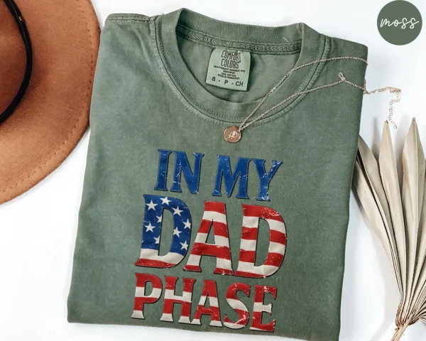 Daddy-4th-of-July-Shirt-1.webp Daddy 4th of July T-Shirt, Cute Fathers Day Gift For Dad, New Dad Shirt, Dad Est 2025 T-Shirt, Pregnancy Announcement for Dad, USA