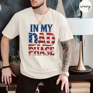 Daddy-4th-of-July-Shirt-2.webp Daddy 4th of July T-Shirt, Cute Fathers Day Gift For Dad, New Dad Shirt, Dad Est 2025 T-Shirt, Pregnancy Announcement for Dad, USA