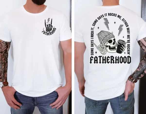 Fatherhood-Sometimes-I-Rock-It-2.jpg Fatherhood Sometimes I Rock It Sometimes It rocks Me Shirt, Dad Shirt, Rocker Dad Gifts, Fathers Day Gift Shirt, Funny Fatherhood T-Shirt