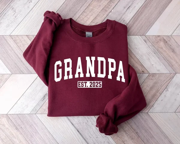 Custom Grandpa Shirt Custom Grandpa Shirt Grandpa Est Shirt Grandpa Pregnancy Announcement Grandpa Birthday Gift Granddad