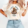 Feral-Moms-Social-Club-Shirt-Vintage-Mom-Graphic-Tee-3-1.jpg Feral Moms Social Club, Vintage Graphic Tee, Somebody's Feral Wife T-Shirt, The Best Idea for Mother's Day Gift