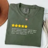 Five Star Grandma T-Shirt, Funny Grandma, Mother's Day Funny Gift for Grandma, Grandma Birthday Gifts from Grandchildren