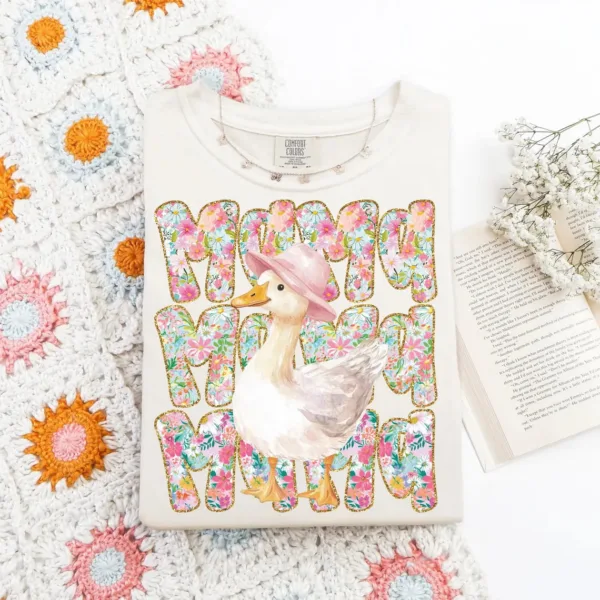 Floral Mama Goose, Mother's Day T-Shirt ? The Best Mother 's Day Gift