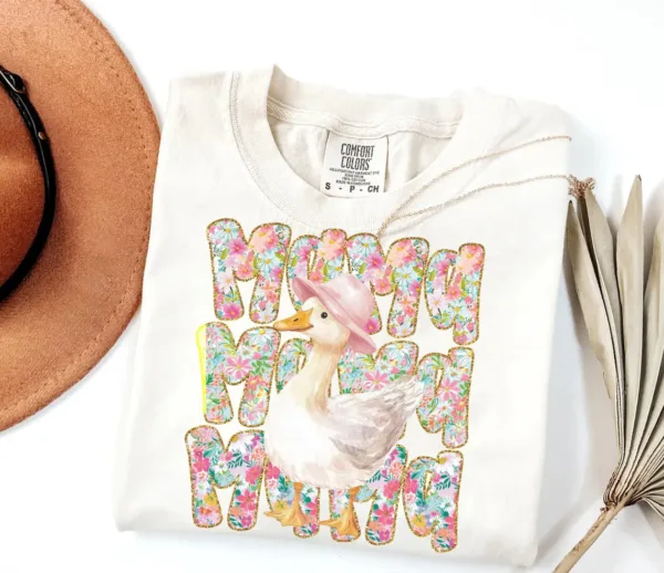 Floral Mama Goose, Mother's Day T-Shirt ? The Best Mother 's Day Gift