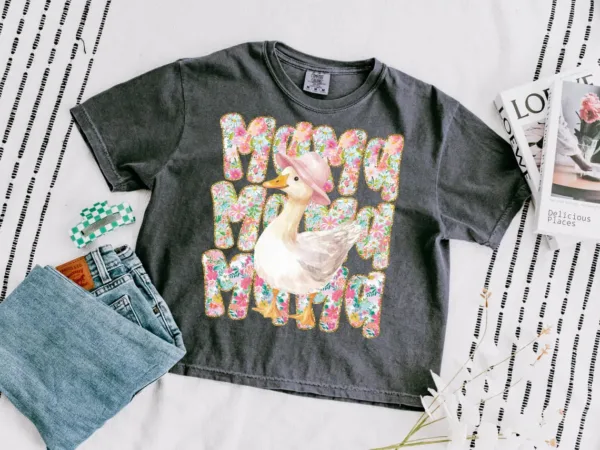 Floral Mama Goose, Mother's Day T-Shirt ? The Best Mother 's Day Gift