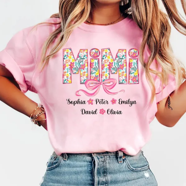 Floral-Mimi-T-Shirt-Mimi-Floral-Bow-Coquette-Mimi-Mimi-Floral-Bow-Mimi-Groovy-Mimi-Bow-Mothers-Day-Gift-For-Mimi-Grandma-Mom-5-1.jpg Coquette Mimi Shirt, Floral Bow Design, Gift for Grandma, Mom, or Mimi