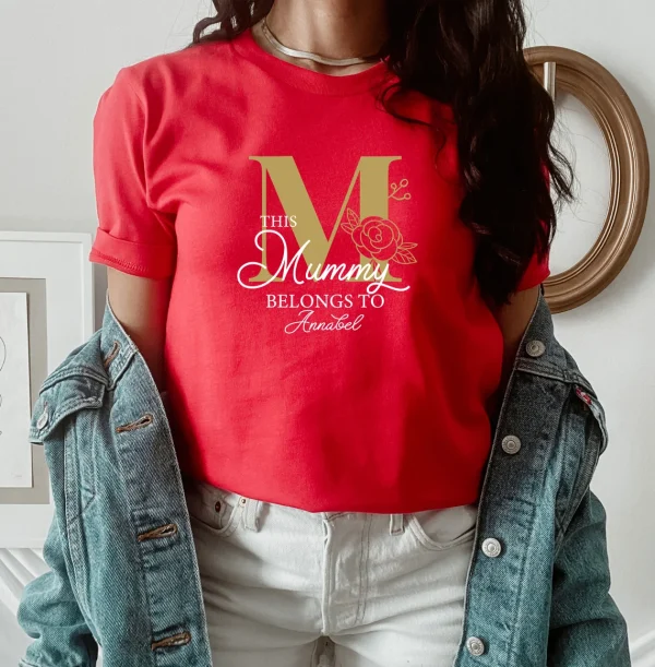 Floral Mummy Shirt, This Mummy Belongs, Personalized Mama Shirt, Mama Gifts, Mummy To Be
