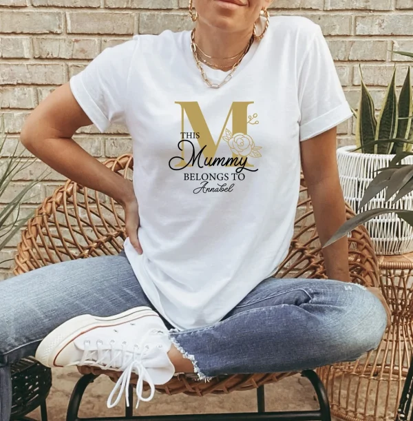 Floral Mummy Shirt, This Mummy Belongs, Personalized Mama Shirt, Mama Gifts, Mummy To Be