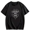 Fun French Crinkle Men's T-Shirt - Black Geometric Graphic Print with Superhero Dad French Quote, Casual Short Sleeve Round Neck Summer Tee