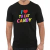 Couple Matching T-Shirt With I Candy and I To Eat Candy Print Design, The Best Family Matching Gift