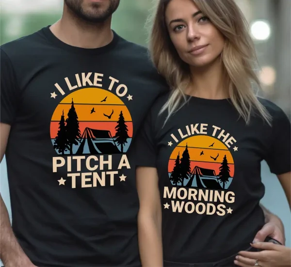 Funny-Couples-Shirts-Engagement-Gifts-Hiker-Tshirts-2.webp Funny Couples Shirts, Engagement Gifts, Hiker T-Shirts, Happy Camping Shirt, Nature Lover Gift, Inappropriate Offensive Couple Matching Tee