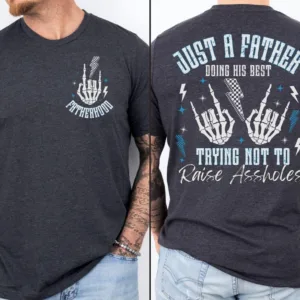 Funny Fatherhood Shirt, Dad Shirt, Father's Day Gift Shirt, Funny Dad Life Shirt, Dad Gift For Father's Day, Retro Dad Shirt, Rocker Dad