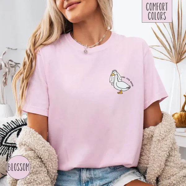 Funny Goose Shirt Women Mr and Mrs Honeymoon Shirt Wedding Gift for Couple Goose Gifts Wedding Shower Gift Funny Matching Shirt Bride Groom
