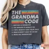 Funny Grandma T-Shirt, The Grandma Code, Sarcastic Best Grandma Shirt, Grandma Birthday Gift, Mother Day Shirt Gift from Grandkids