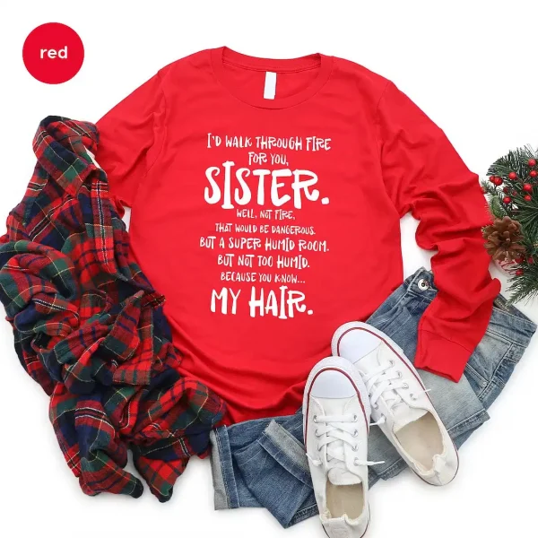 Funny Sister Sweatshirt, Sister Gift, Big Sister Longsleeve, Little Sisters, Gifts For Sister, Big Sister Gift, Funny Saying