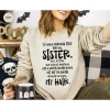 Funny Sister Sweatshirt, Sister Gift, Big Sister Longsleeve, Little Sisters, Gifts For Sister, Big Sister Gift, Funny Saying