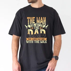 Funny-The-for-Man-The-Myth-The-Dad-Graphic-1.webp Funny The for Man The Myth The Dad Graphic T-Shirt with Humorous Fatherhood Design Tee, The Best Father's Day Gift
