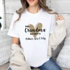 Grandma Shirt, Personalized Shirt, Mum T Shirt, Custom Grandma Tee, Heart T-shirt, New Grandma Gift