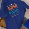 Graphic Design Featuring Super Dad on a Men's Short-Sleeve Crew Neck T-Shirt, a Comfortable And Lightweight Casual Top Perfect for Summer