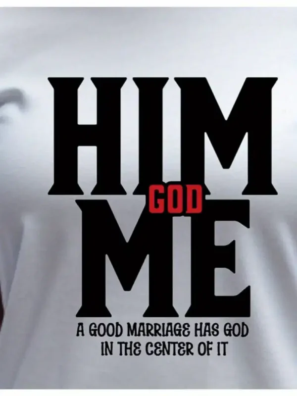 Couple Matching T-Shirt, Her God Me and Him God Me Print Design For Summer, Father's Day T-Shirt, The Best Family Matching Gift