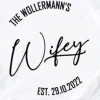 Hubby Wifey T Shirts, Matching Wedding T-Shirts, Anniversary T-Shirts, Honeymoon Mr And Mrs T-Shirts
