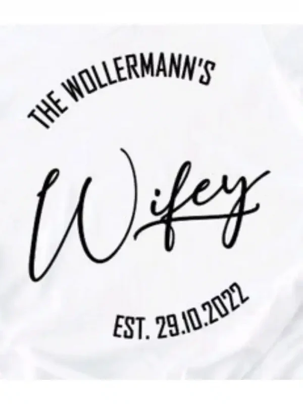 Hubby Wifey T Shirts, Matching Wedding T-Shirts, Anniversary T-Shirts, Honeymoon Mr And Mrs T-Shirts