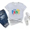 I-Love-To-Finger-Paint-1.webp Couples Matching T-Shirt With I Love To Finger Paint and I'm Paint Print Design, The Best Family Matching Gift