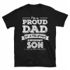 Im-A-Proud-Dad-Of-A-Freaking-Awesome-Son-2.webp I'm A Proud Dad Of A Freaking Awesome Son Funny Gifts For Dad, Father Short-Sleeve Unisex T-Shirt
