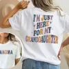 I'm Just Here For Granddaughter T-Shirt, Personalized Grandma, Gift For grandma, Grandma T-shirt, Grandma Gift