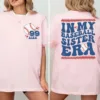 In My Baseball Sister Era Shirt, Custom Baseball Numbers and Name, Baseball Team Family Tee -  The Best Mothers Day Gift