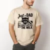 Just A Dad Who Always Comes Back Milk Raccoon Dad Shirt, Sarcastic Dad Shirt, Dad Shirt Milk, Came Back with Milk, Father Milk Shirt
