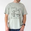 Just-Dad-Who-2.webp Just a Dad, Who Loves His Girl T-Shirt, The Best Father's Day Gift