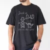 Just-Dad-Who-3.webp Just a Dad, Who Loves His Girl T-Shirt, The Best Father's Day Gift