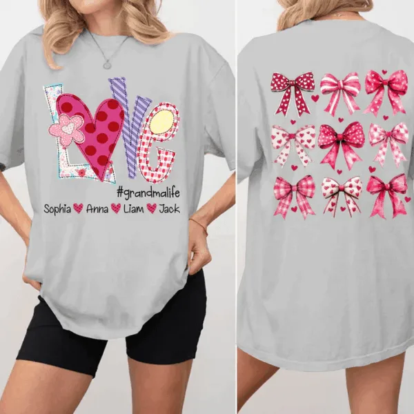 Love-Grandmalife-Valentine-Bow-Personalized-Sweatshirt-With-Design-On-Sleeve-Gift-For-Grandma-Mom-Wife-Custom-Sleeve-NH96-3-1.png Love Grandmalife Bow - Personalized T-Shirt - The Best Mother's Day Gift For Grandma, Mom, Wife