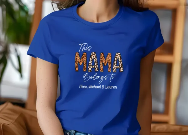 Mama Belongs To Shirt, Custom Mama Shirt, Personalized Mama Tee, New Mum Gift, New Mama T shirt