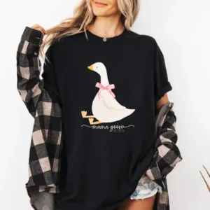 Mama-Goose-Shirt-Silly-Goose-Shirt-for-Mom-Tshirt-Goose-Family-Shirt-for-Silly-Goose-Birthday-Party-Mom-Shirt-Homestead-Mom-2-1.jpg Custom Year Mama Goose T-Shirt ? Silly Goose Birthday Party Outfit ? Cute Mother?s Day Gift