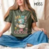 Mama Goose, Funny Animal Mom, Vintage Style Mom Gift T-shirt, Happy Mother's Day, The Best Gift for Women