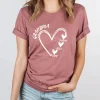 Grandma Shirt, Personalized Shirt, Mum T Shirt, Custom Grandma Tee, Heart T-shirt, New Grandma Gift