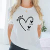 Grandma Shirt, Personalized Shirt, Mum T Shirt, Custom Grandma Tee, Heart T-shirt, New Grandma Gift
