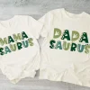Mama Saurus, Dada Saurus Tees T-Shirt, Mother's Day, Father Day, Couple Matching, The Best Family Holiday Gift