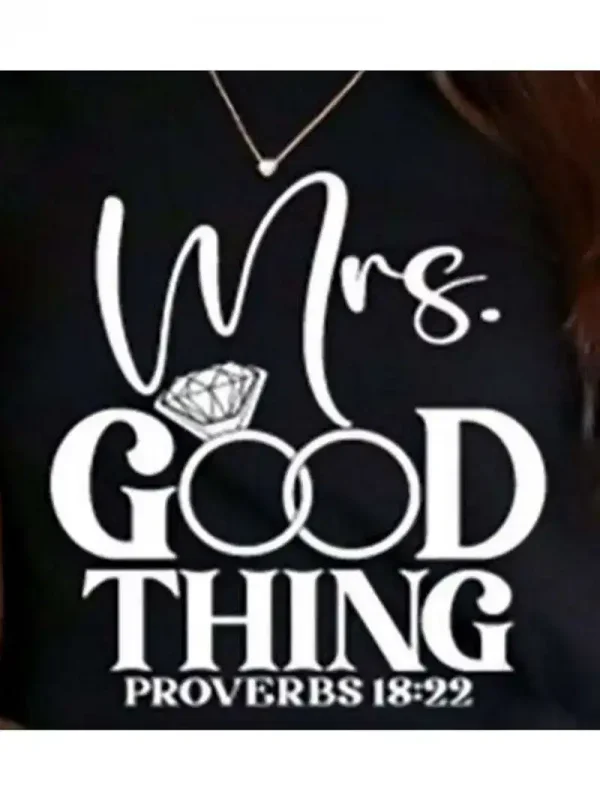 Couple Matching with He Who Finds A Wife Finds A Good Thing and Mrs Good Thing Design, The Best Family Matching Gift