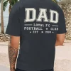 Loyalty-Themed DAD LOYAL FC FOOTBALL CLUB Graphic T-Shirt - Casual Short Sleeve Summer Tee with EST 1986 Design
