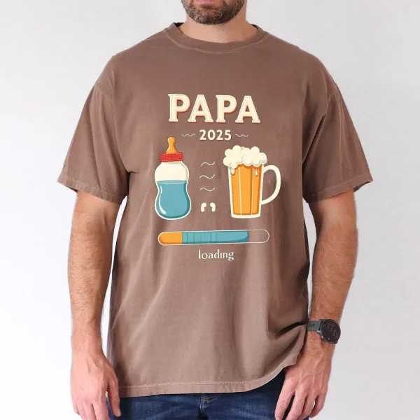Mens-PAPA-2025-Graphic-2.webp Papa 2025 T-Shirt, Gift for Dad, The Best Father's Day Gift