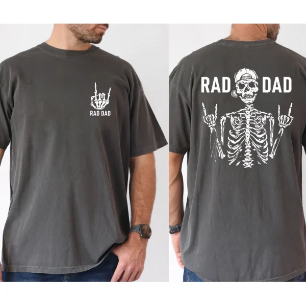 Men's Rad Dad Graphic Cotton T-Shirt, Short Sleeve T-Shirt - The Best Father's Day Gift