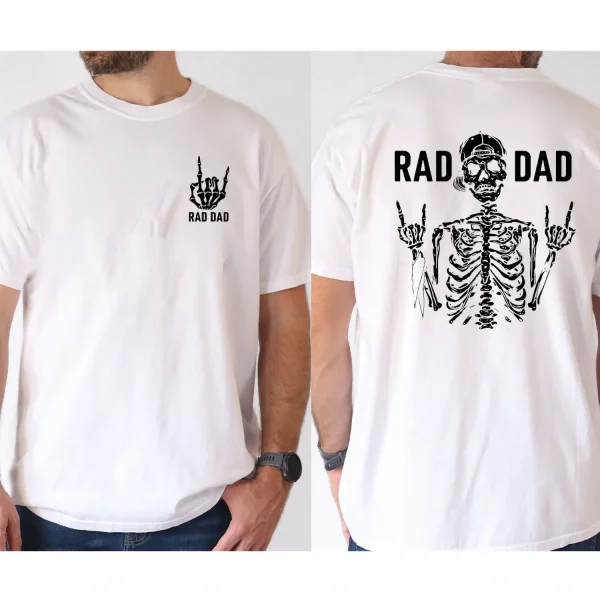 Men's Rad Dad Graphic Cotton T-Shirt, Short Sleeve T-Shirt - The Best Father's Day Gift