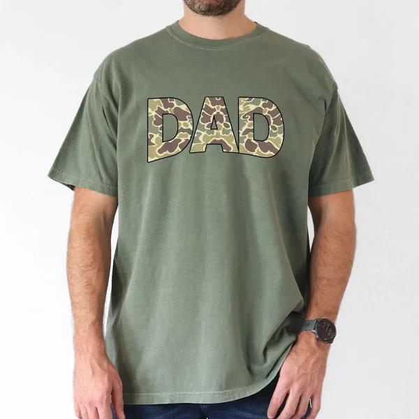 Mens-Retro-Camo-Dad-T-Shirtd-1.webp Camo Dad T-shirt, Dad Gift, The Best Father's Day Gift